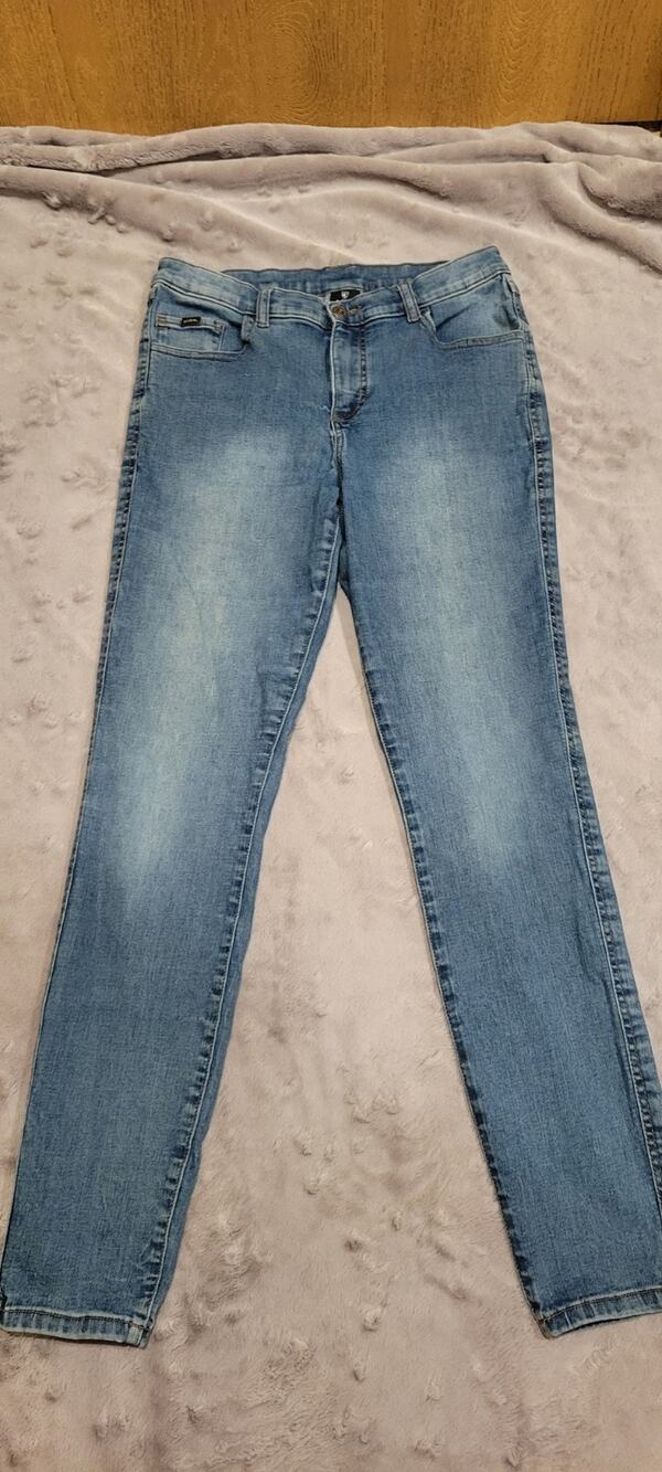 Kuhl Jeans Womens 12 Blue Medium Wash Mid Rise Skinny Tie Stretch Denim Pants